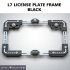 Universal Motorcycle License Plate Holder Number Bracket Frame black