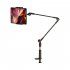 Universal Phone Stand Holder Mount Flexible 360   Rotation Long Arm Bracket Stand For Phones Mobile Bed Office Kitchen D42 shell clip black