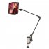 Universal Phone Stand Holder Mount Flexible 360   Rotation Long Arm Bracket Stand For Phones Mobile Bed Office Kitchen D42 shell clip black