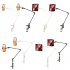Universal Phone Stand Holder Mount Flexible 360   Rotation Long Arm Bracket Stand For Phones Mobile Bed Office Kitchen D42 shell clip black