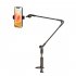 Universal Phone Stand Holder Mount Flexible 360   Rotation Long Arm Bracket Stand For Phones Mobile Bed Office Kitchen D42 shell clip black