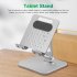 Universal Phone Stand Tablet Holder Foldable Portable Heightening Bracket For Ipad Mobile Phone Silver