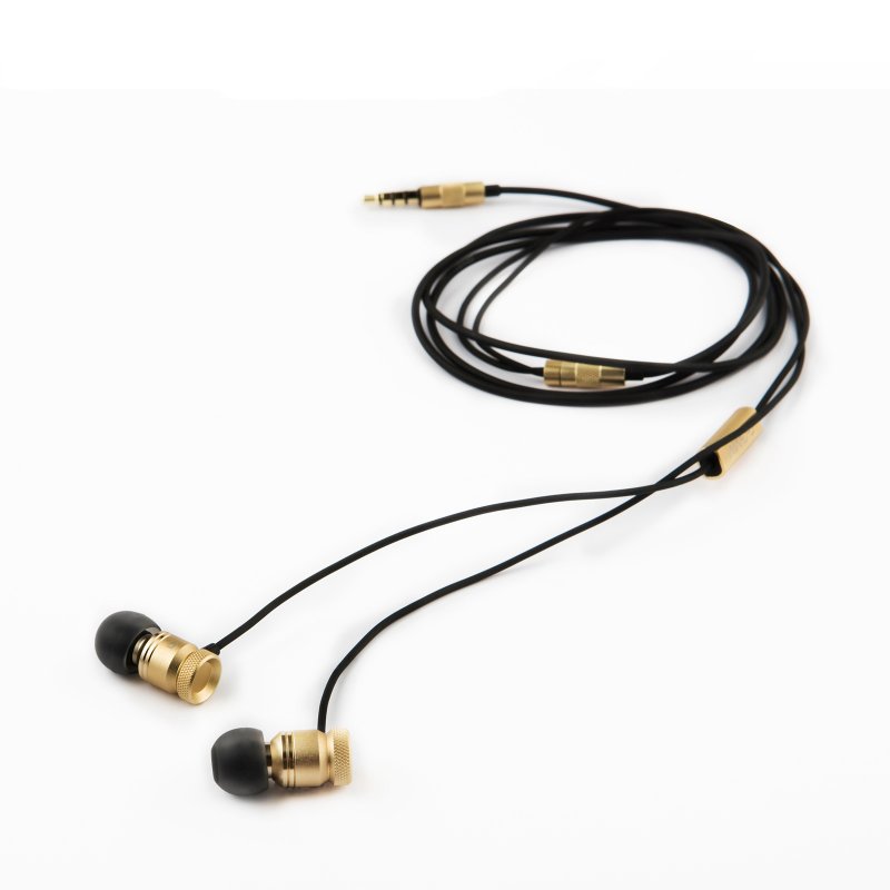 Universal Portable Gold Stereo Earbuds