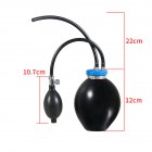 Universal Quick Intake Inflatable Bladder For Pipeline Leak Detection Diagnostic, Strong Sealing Automotive Smokes Machine Bladder Leak Tester black