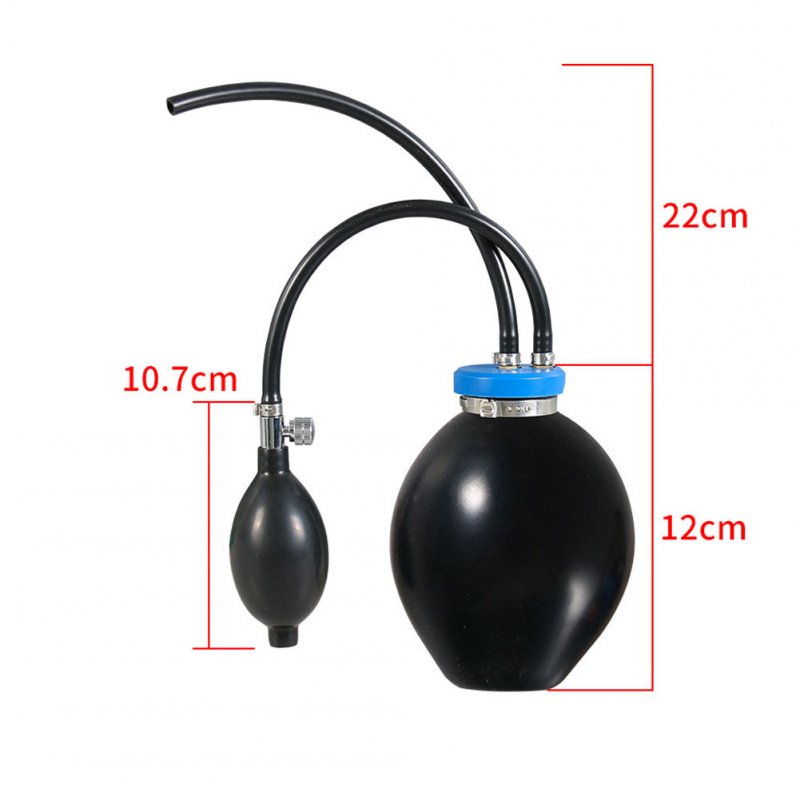Universal Quick Intake Inflatable Bladder For Pipeline Leak Detection Diagnostic, Strong Sealing Automotive Smokes Machine Bladder Leak Tester black