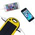 Universal Solar Power Bank 5000mah High Capacity Solar charger Dual USB Portable External Battery Power Bank with LED Light Blue