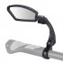 Universal Stainless Steel Lens Handlebar Bike Mirror Safe Rearview Mirror HF MR081R