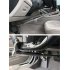 Universal Steering Wheel Brake Lock Anti theft Retractable Double Hook Car Clutch Pedal Lock Silver