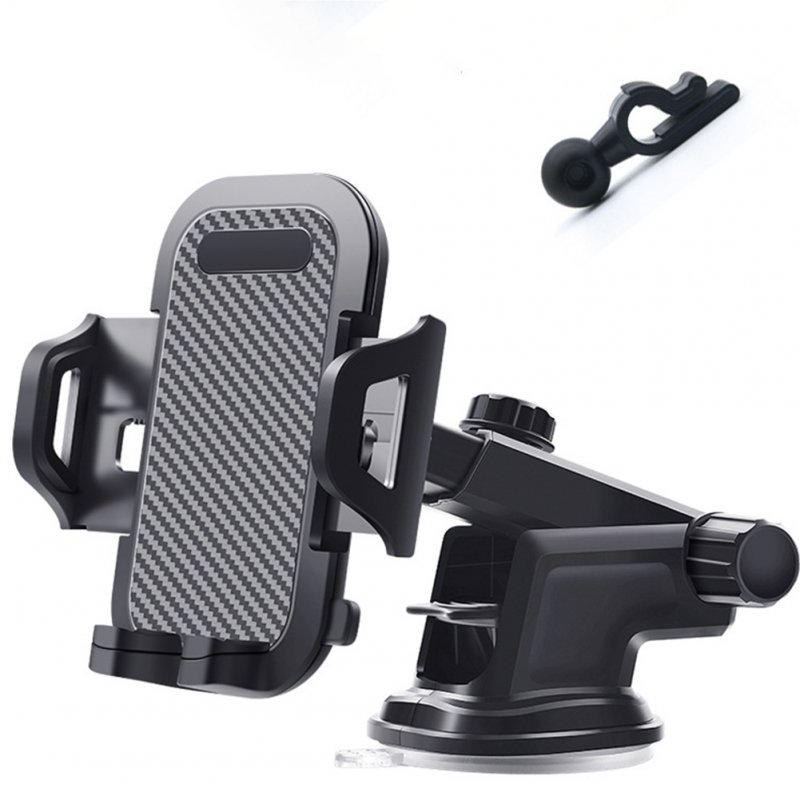 Universal Suction Cup Car Phone Holder Auto Vehicle Dashboard Windshield Stand Bracket Support Black 3-in-one