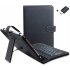 Universal Tablet Case With Keyboard Stand Function Travel Portable Sleeve Removable Keyboard Cover PU Leather Keyboard Folio Case Cover Compatible For 7 8 Inche