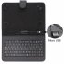 Universal Tablet Case With Keyboard Stand Function Travel Portable Sleeve Removable Keyboard Cover PU Leather Keyboard Folio Case Cover Compatible For 7 8 Inche