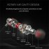 Universal Type c Wired Earphone In ear Noise Reduction Wire controlled Tuning 3 5mm Phone Headset black