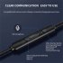 Universal Type c Wired Earphone In ear Noise Reduction Wire controlled Tuning 3 5mm Phone Headset black