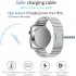 Universal Usb Charging Cable Fast Charger Dock Power Adapter Compatible for Samsung Galaxy Watch Active 2  Smart Watch Accessory For Watch 3 White
