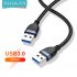 Universal Usb3 0 Mobile Hard Disk Copy Line Double Usb Transfer Data Line Cable 1 meter