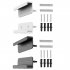 Universal Wall Mounted Tablet Stand Holder Wall Mount Bracket Stabilizer Kitchen Tablet Holder For All Tablet Phones black
