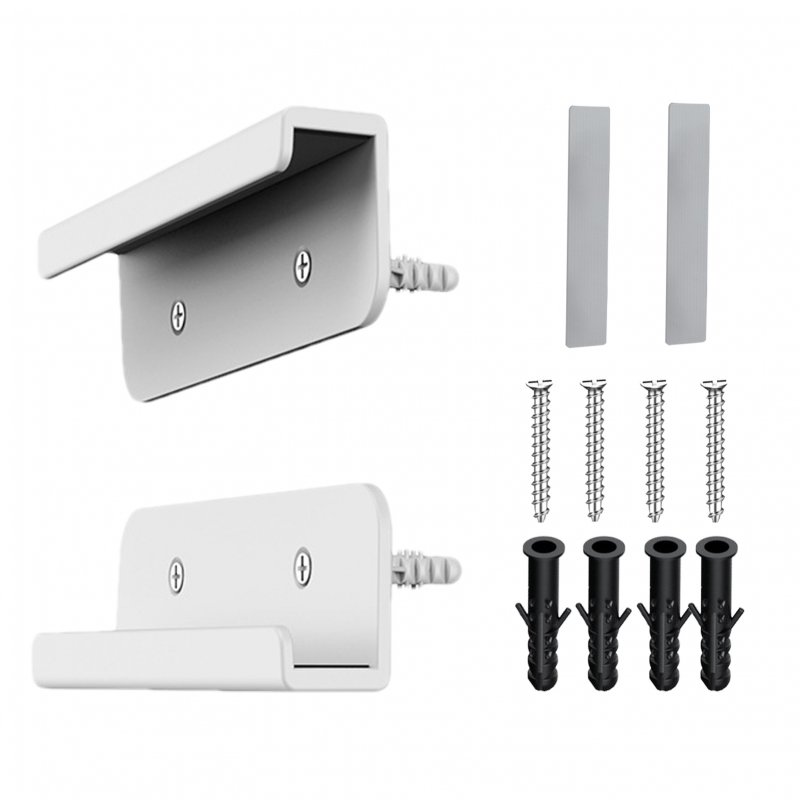 Universal Wall Mounted Tablet Stand Holder Wall Mount Bracket Stabilizer Kitchen Tablet Holder For All Tablet Phones White