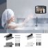 Universal Wall Mounted Tablet Stand Holder Wall Mount Bracket Stabilizer Kitchen Tablet Holder For All Tablet Phones White