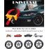 Universal Wheel Lock Heavy Duty Security Trailer Wheel Lock Tires Anti Theft For Car Suv Boat Motorcycle Yellow red