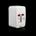 Universal Worldwide Adapter Electric Socket AU UK US EU Plug Adaptor Travel Wall Charger AC Power Option 2 USB Charging Port International Plug Adaptor white no