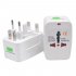 Universal Worldwide Adapter Electric Socket AU UK US EU Plug Adaptor Travel Wall Charger AC Power Option 2 USB Charging Port International Plug Adaptor white no