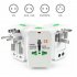 Universal Worldwide Adapter Electric Socket AU UK US EU Plug Adaptor Travel Wall Charger AC Power Option 2 USB Charging Port International Plug Adaptor white no