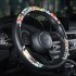 Universal leather printing Car Steering wheel Cover 38CM Sport styling Auto Steering Wheel Covers Anti Slip Grey print 38cm