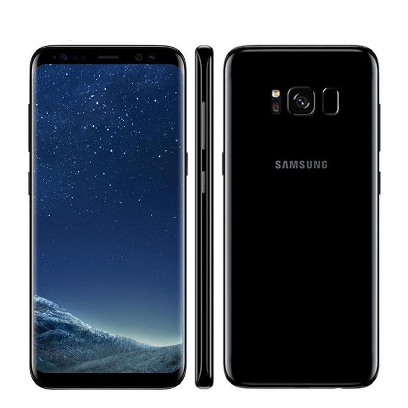 Unlocked Samsung Galaxy S8 Plus 4G RAM 64G ROM 6.2 inch Qualcomm Octa Core 4G LTE Mobile Phone  Single SIM black_64G