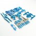 Upgrade Metal Parts Kit for Feiyue FY03 WLtoys 12428 1 12 RC Buggy Car Parts blue