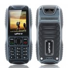 Uphone U3A IP67 mobile phone  is dust proof  waterproof  and shockproof with Dual Sim  Micro SD card Slot and Rear Camera