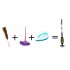 Upright and Handheld Steam Mop with 6 in 1 Multi Function  1500 Watt power and 400ml water capacity   Easily clean textile  rugs and windows with steam