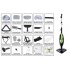 Upright and Handheld Steam Mop with 6 in 1 Multi Function  1500 Watt power and 400ml water capacity   Easily clean textile  rugs and windows with steam