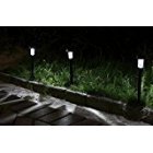 Urparcel 1Pcs Outdoor Solar Power Rechargeable LED Path Way Wall Landscape Mount Garden Fence Lamp Light