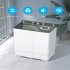 Us Plug Xpb65 2288s Twin Tub Washing Machine 110v 420w Double Tub With Drain Pump Semi automatic 26lbs 18lbs 8lbs  White
