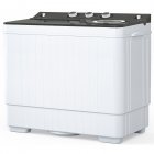 Us Plug Xpb65-2288s Twin Tub Washing Machine 110v 420w Double Tub With Drain Pump Semi-automatic 26lbs(18lbs 8lbs) White