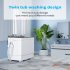 Us Plug Xpb65 2288s Twin Tub Washing Machine 110v 420w Double Tub With Drain Pump Semi automatic 26lbs 18lbs 8lbs  White