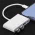 Usb 3 0 Hub Type C 4 Port Multi Splitter Adapter Usb Docking Station Computer Accessories For Keyboard Gamepad type C interface