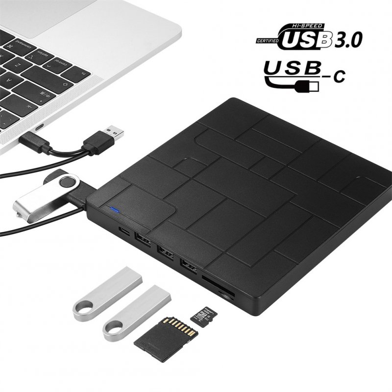 Usb 3.0 Multi-functional Card Insert Optical Drive Recorder Mobile Optical Drive External Computer Dvd Reader