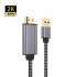 Usb 3 0 To Hdmi compatible Adapter 2m 1080p One way Design Connector Silver Gray