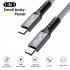 Usb 4 0 Data Cable Compatible For Thunderbolt 4 Type C Double headed 8k Cable 40gbps Pd 240w Fast Charging Cable 0 3 meters