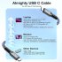 Usb 4 0 Data Cable Compatible For Thunderbolt 4 Type C Double headed 8k Cable 40gbps Pd 240w Fast Charging Cable 0 3 meters