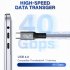 Usb 4 0 Data Cable Compatible For Thunderbolt 4 Type C Double headed 8k Cable 40gbps Pd 240w Fast Charging Cable 0 3 meters