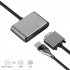 Usb C 4k Type C To Hdmi compatible Vga Usb3 0 Hub Adapter Dual Output for Galaxy S10 S9 S8 Huawei Silver