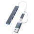 Usb C Hub 3 0 Type C 4 Ports Multi Usb Splitter Adapter Otg for Huawei Xiaomi Macbook Pro 13 15 Air Pro Grey