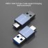 Usb C Male To Usb A Male Otg Adapter C Male To A Female 3D Elbow Converter For Charging Data Transmission C male to A male OTG