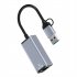 Usb C  Usb A To Ethernet Adapter 100 Mbps High speed Type C To Rj45 Mobile Phone Computer Network Card Network Converter HC 72S