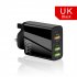 Usb C Wall Charger Block 65w Type C Pd Qc3 0 Fast Charging Adapter For Iphone Ipad Android Tablet black EU Plug