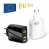 Usb C Wall Charger Block 65w Type C Pd Qc3 0 Fast Charging Adapter For Iphone Ipad Android Tablet black EU Plug