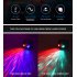 Usb Car Armrest Box Starlight Projector Lamp Decorative Atmosphere Light K1 red and blue starry sky  remote control 