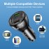 Usb Car Charger 20w Pd Qc3 0 Type 3 1a 2usb Fast Charging Adapter Multi functional Multi port Charger black